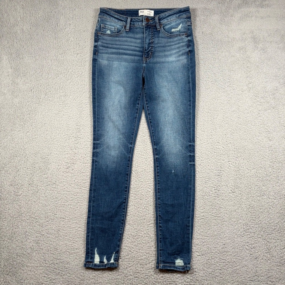 BKE‎ Denim Parker High Rise Ankle Skinny Jeans Womens Size 26x27 Distressed Blue